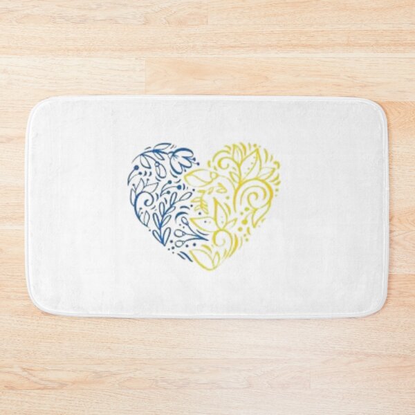 Item preview, Ukrainian trident flag in heart designed and sold by Princesse2shop.