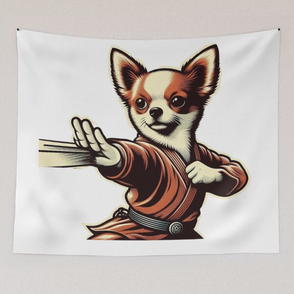 Item preview, Chihuahua Master Jedi Martial Arts Force designed and sold by silklotus.