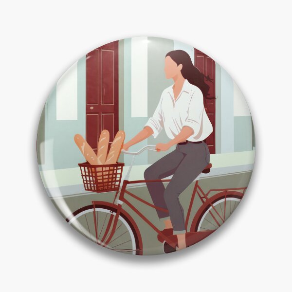 Item preview, Woman in bike designed and sold by Javier Narváez Solarte.