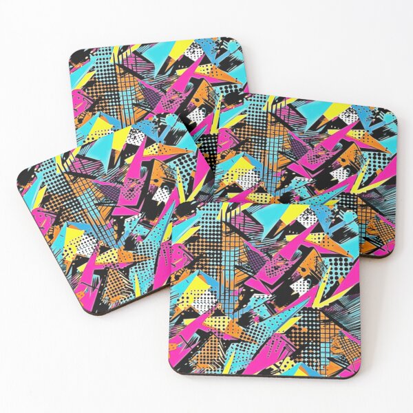 Item preview, Retro 80's Theme Neon Colors - Abstract Pattern designed and sold by HausKatz.