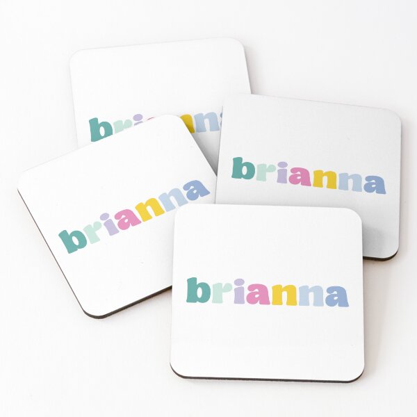 Item preview, Brianna - Custom name on colorful block font designed and sold by To the Lua.