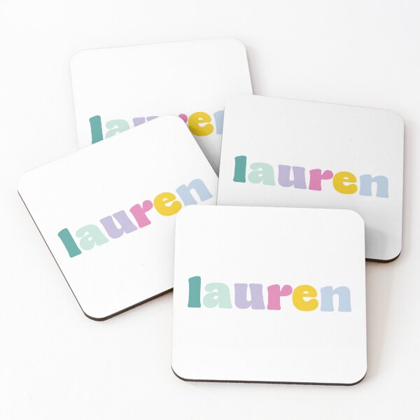 Item preview, Lauren - Custom name on colorful block font designed and sold by To the Lua.