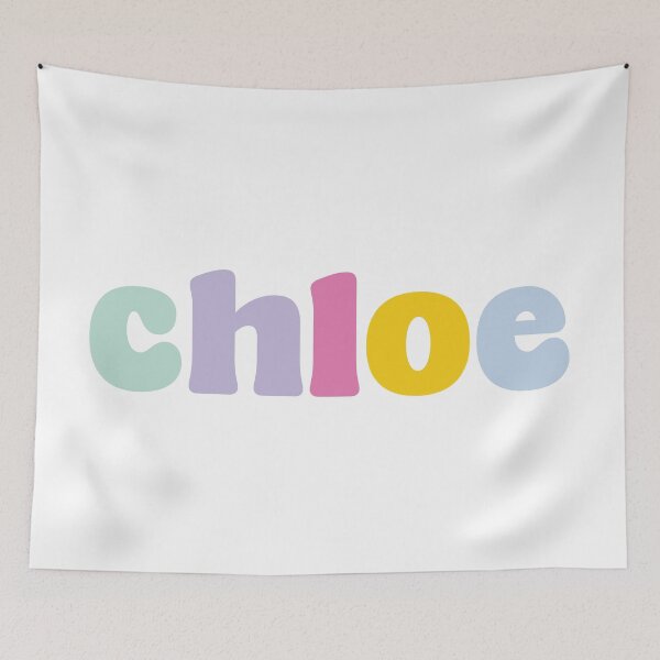 Item preview, Chloe - Custom name on colorful block font designed and sold by To the Lua.