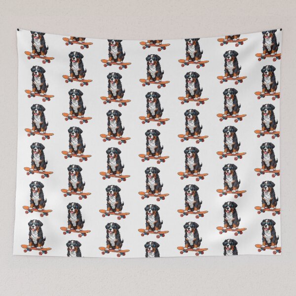Item preview, Bernese Mountain Dog Skateboarding designed and sold by TheAnimalZ00.