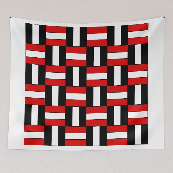 Item preview, Red and black rectangular pattern designed and sold by GetItGiftIt.