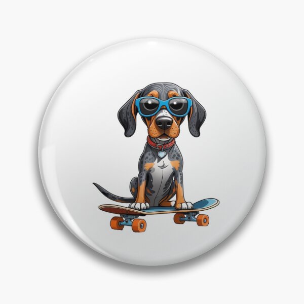 Item preview, Bluetick Coonhound Dog Skateboarding designed and sold by TheAnimalZ00.