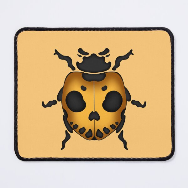 Item preview, Yellow skull ladybug designed and sold by HoracolusArt.