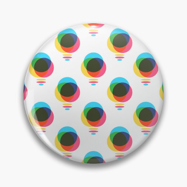 Item preview, CMYK Light Bulb Pattern designed and sold by animinimal.