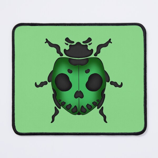 Item preview, skull ladybug Green designed and sold by HoracolusArt.