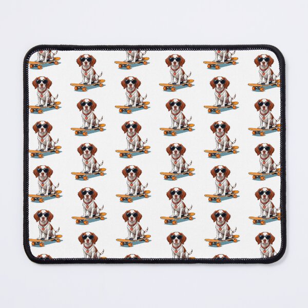 Item preview, Brittany Spaniel Dog Skateboarding designed and sold by TheAnimalZ00.