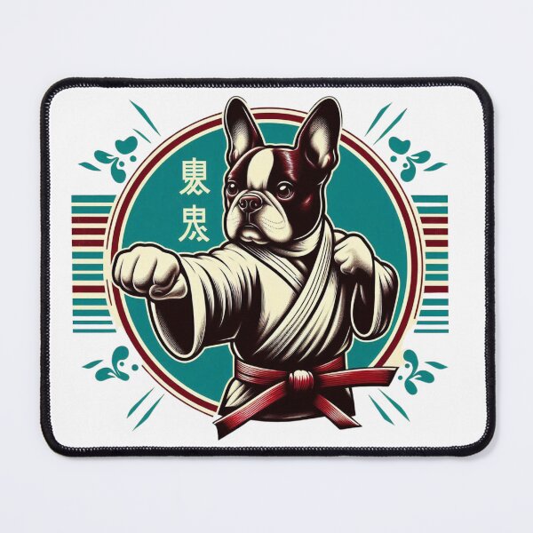 Item preview, Boson Terrier Practices Martial Arts designed and sold by silklotus.