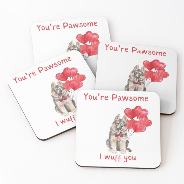 Item preview, German Shepherd Puppy Dog You're Pawsome  designed and sold by beastieboutique.
