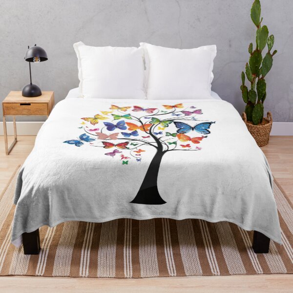 Item preview, Tree of Colorful Butterflies designed and sold by ArtFusionVibe.
