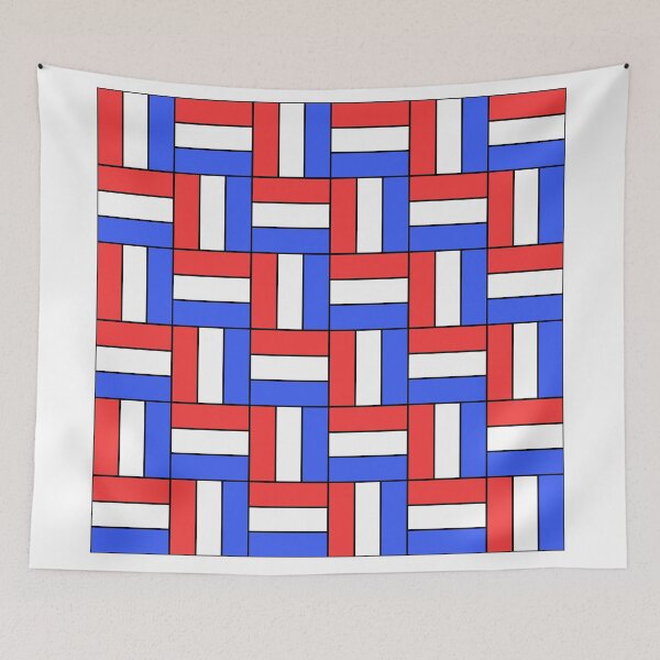 Item preview, Red and blue rectangular pattern designed and sold by GetItGiftIt.