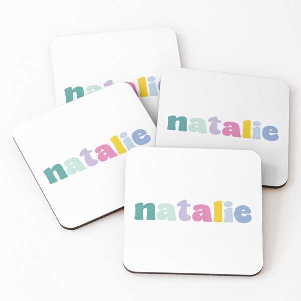 Item preview, Natalie - Custom name on colorful block font designed and sold by To the Lua.