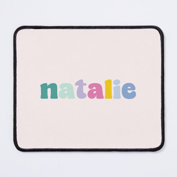 Item preview, Natalie - Custom name on colorful block font designed and sold by To the Lua.