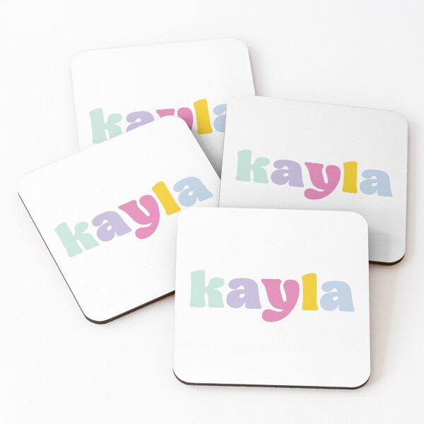 Item preview, Kayla - Custom name on colorful block font designed and sold by To the Lua.