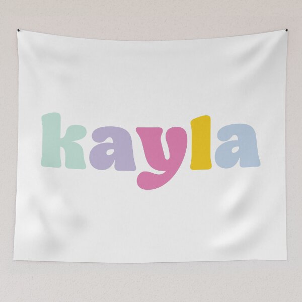 Item preview, Kayla - Custom name on colorful block font designed and sold by To the Lua.