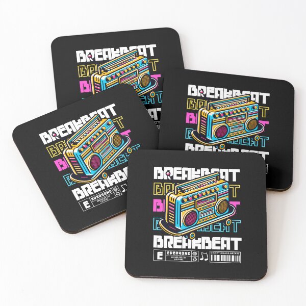 Item preview, BREAKBEAT- Breaks Skate (white)  designed and sold by Discothreadz.