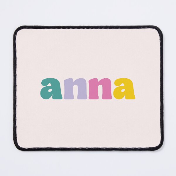 Item preview, Anna - Custom name on colorful block font designed and sold by To the Lua.