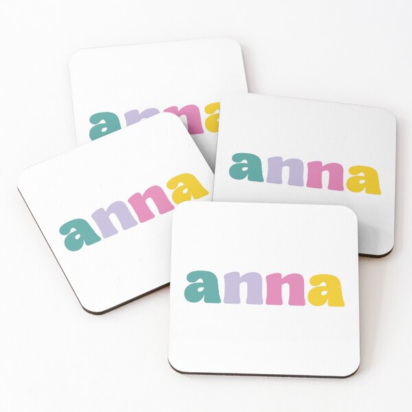 Item preview, Anna - Custom name on colorful block font designed and sold by To the Lua.