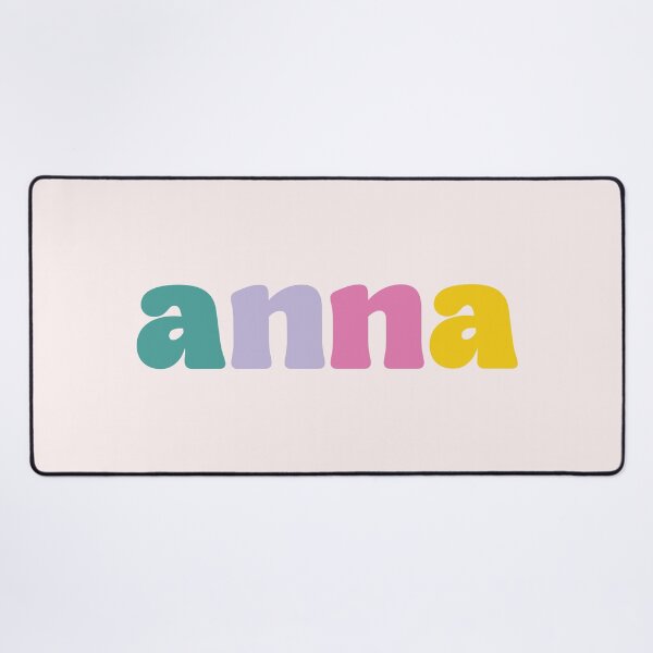 Artikelvorschau, Anna – Benutzerdefinierter Name auf bunter Blockschrift entworfen und verkauft von To the Lua.