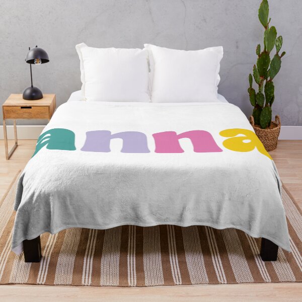 Item preview, Anna - Custom name on colorful block font designed and sold by To the Lua.