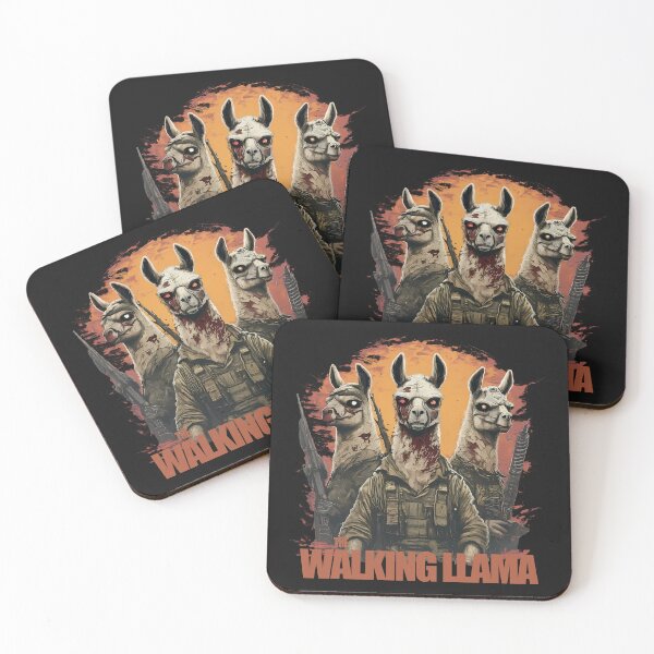 Item preview, Netflix parody - The Walking Llama designed and sold by hamishby.