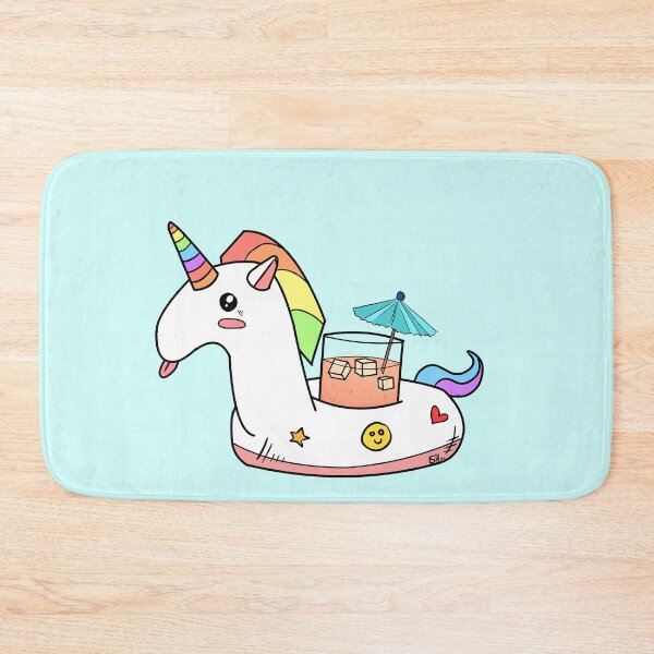 Item preview, Unicorn Pool floaty with soda designed and sold by SheboahArt.