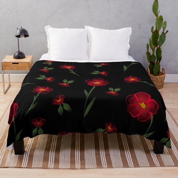 Item preview, Loose Watercolour Flowers- Black Background designed and sold by Illusyion-Arts.