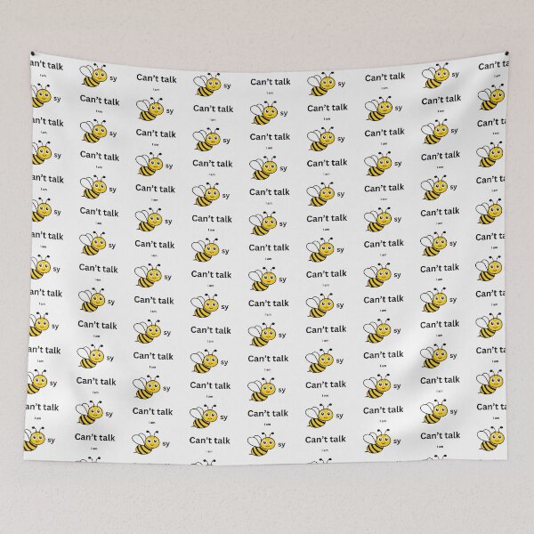 Item preview, Can't talk I am beesy/busy Text Minimalist designed and sold by SEVENPRINTS.