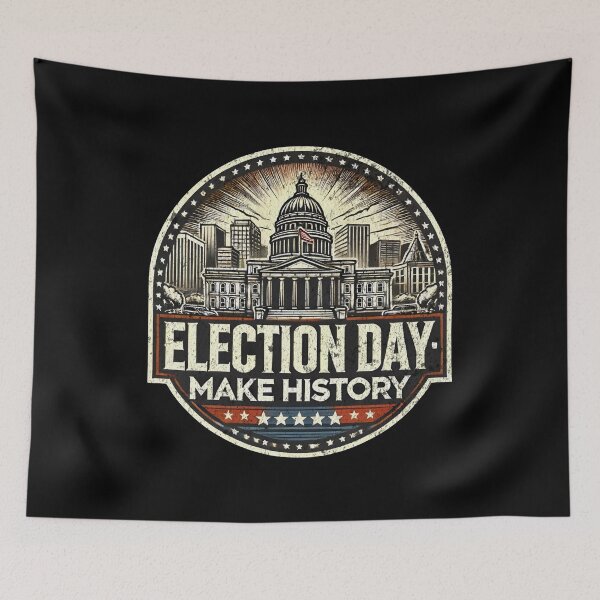 Item preview, Election Day - Make History Patriotic USA Presidential Election designed and sold by Taans-Creation.