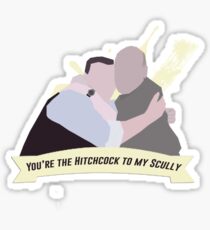hitchcock/scully. Sticker