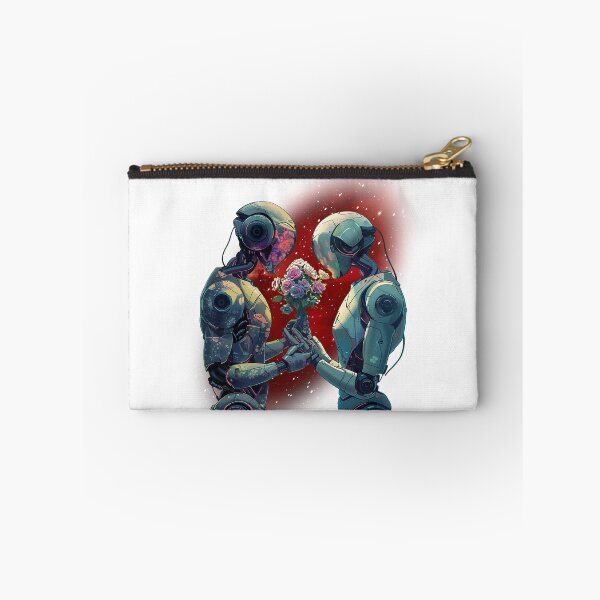 Item preview, Cyberpunk Robots Fall in Love with Flowers 17 designed and sold by IBTees.