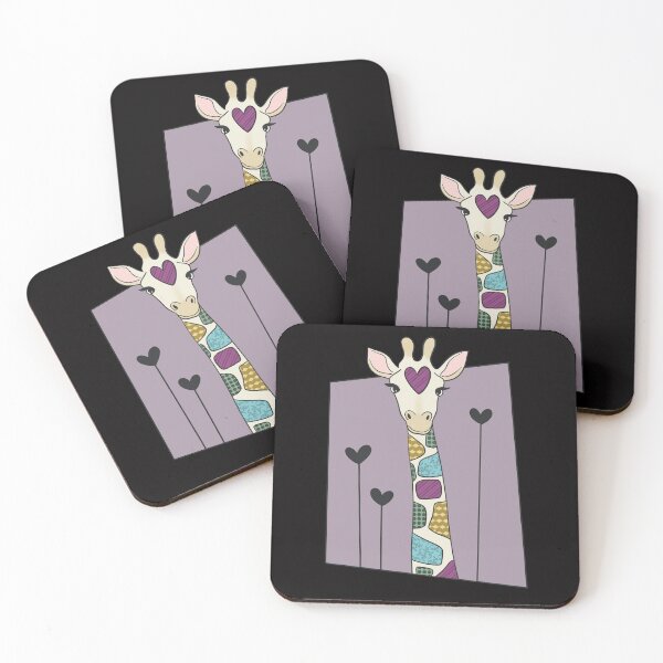 Item preview, Colorful Giraffe Folk Art designed and sold by Valerie Parker.