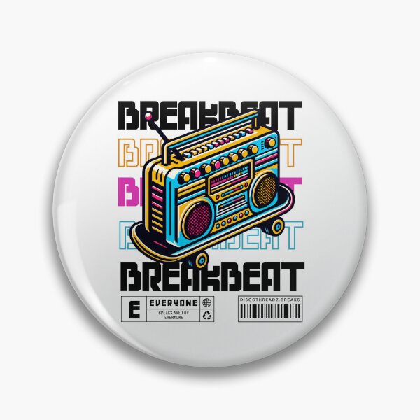 Item preview, BREAKBEAT  - Breaks Skate (Black)  designed and sold by Discothreadz.