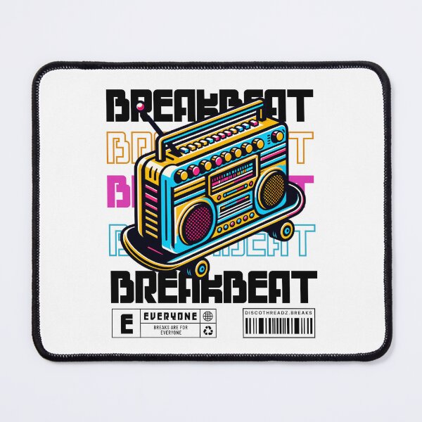 Item preview, BREAKBEAT  - Breaks Skate (Black)  designed and sold by Discothreadz.