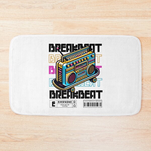 Item preview, BREAKBEAT  - Breaks Skate (Black)  designed and sold by Discothreadz.