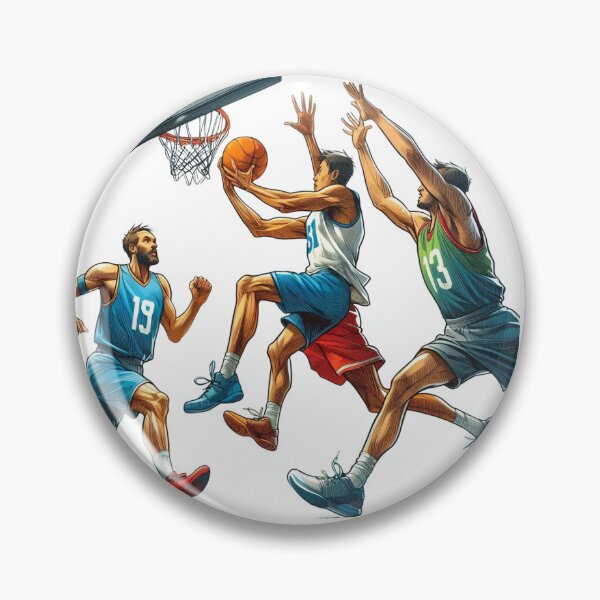 Item preview, Men play basketball game designed and sold by MigWhimsy.