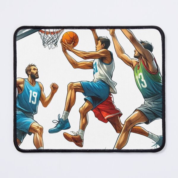 Item preview, Men play basketball game designed and sold by MigWhimsy.