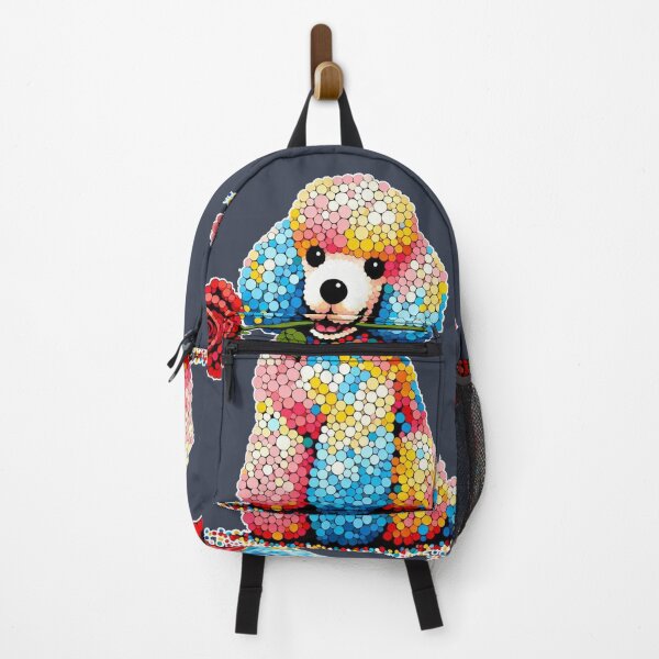 Item preview, Poodle Dog dot colorful giving a red Rose designed and sold by Nanthanon.