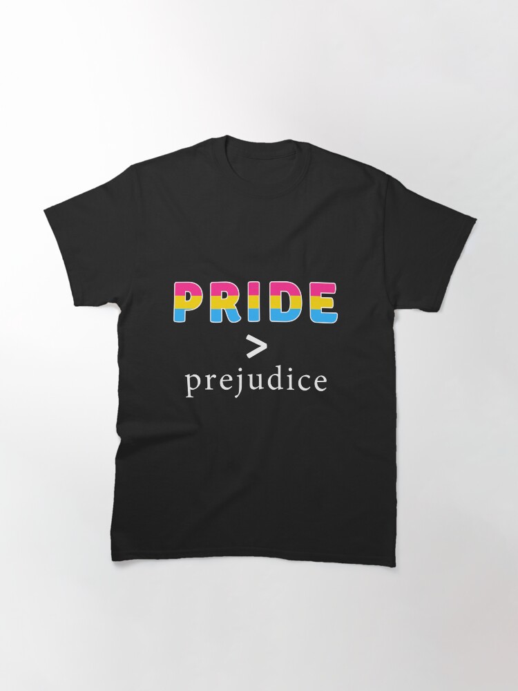 Thumbnail 3 of 7, Classic T-Shirt, Pride & Prejudice Pansexual Pride designed and sold by AmateurAusten.