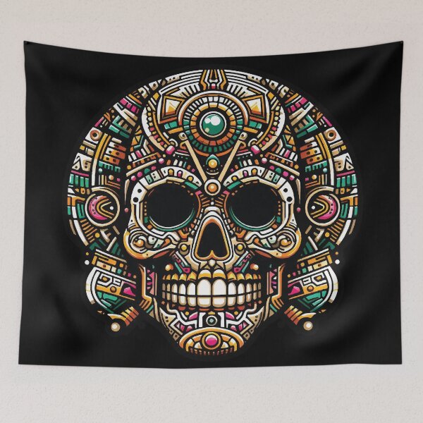 Item preview, Aztec Skull designed and sold by SkullNest.