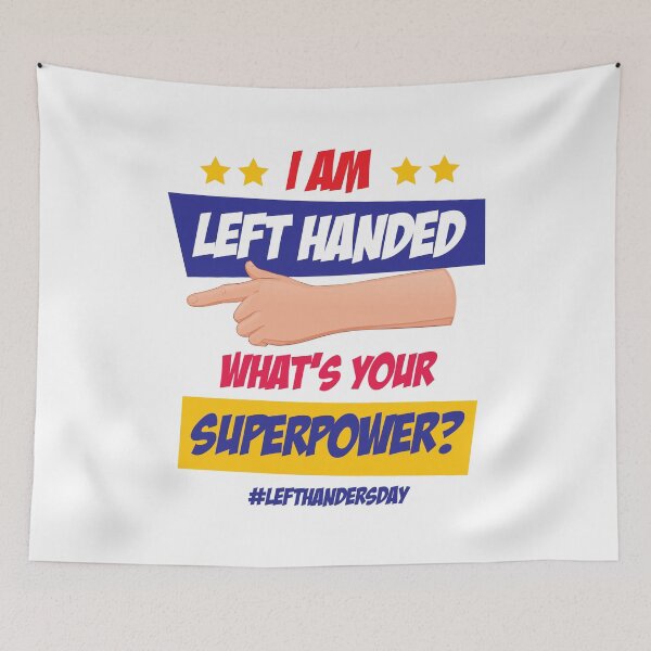 Item preview, International Left Handers Day Tee – Left-Handed Pride T-Shirt – Unisex designed and sold by Monograms Ultd.