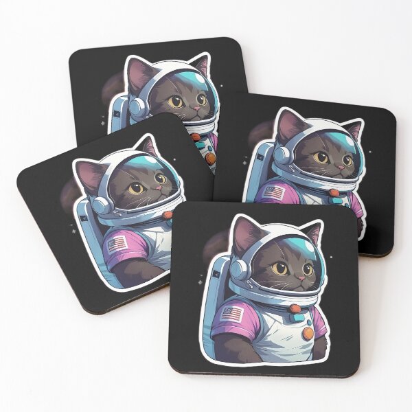 Item preview, Black Cat Explores Space designed and sold by NameOne.