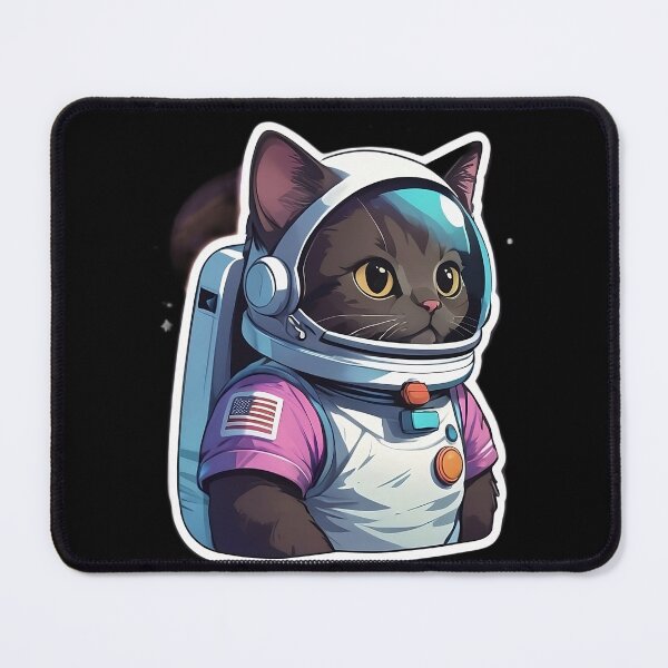 Item preview, Black Cat Explores Space designed and sold by NameOne.