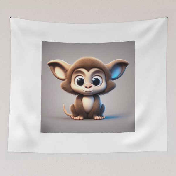 Item preview, Cute Monkey Bat Halloween Cartoon Vector Icon Illustration designed and sold by hjian8219.