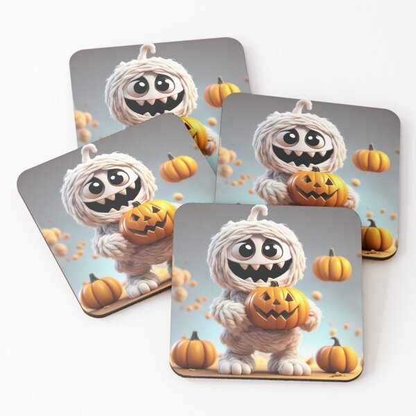 Item preview, Cute Mummy Bringing Candy with Pumpkin Basket Cartoon Vector Icon Illustration designed and sold by hjian8219.