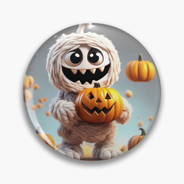 Item preview, Cute Mummy Bringing Candy with Pumpkin Basket Cartoon Vector Icon Illustration designed and sold by hjian8219.