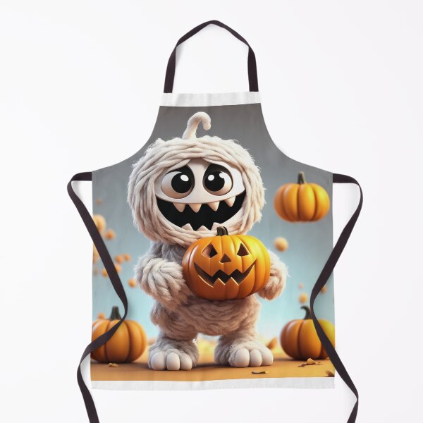 Item preview, Cute Mummy Bringing Candy with Pumpkin Basket Cartoon Vector Icon Illustration designed and sold by hjian8219.